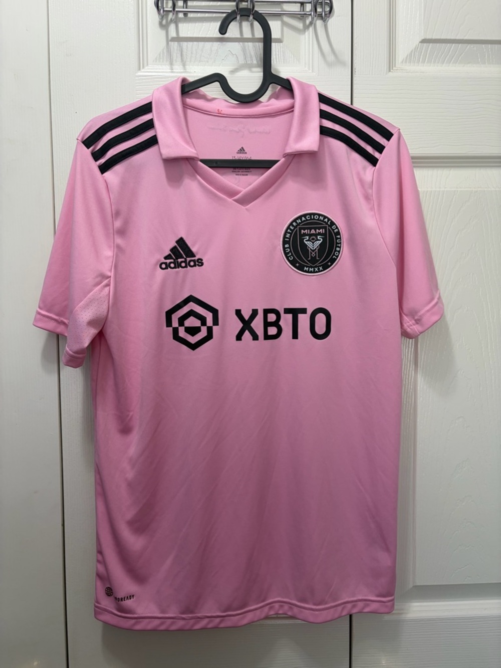 adidas Pink Inter Miami Home Jersey with Black Accents